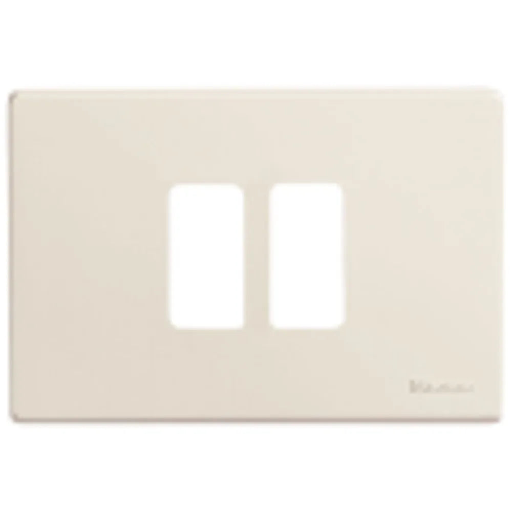 Bticino Magic Placca 2 Posti Resina per Scatola Rotonda 500/23/R