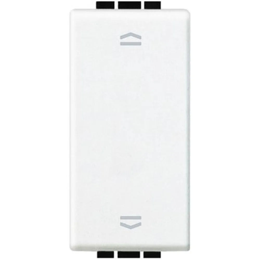 BTicino Pulsante Doppio Interbloccato Bianco N4037N