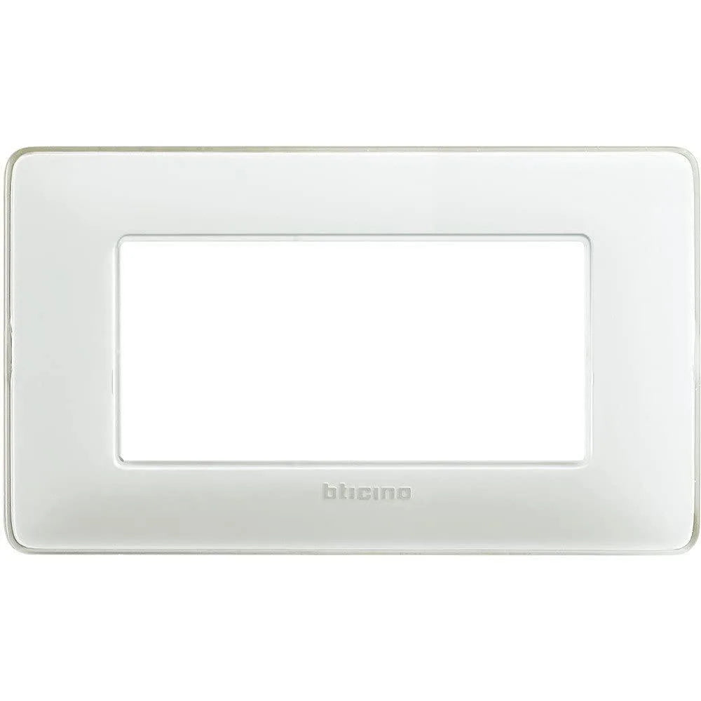 Placca 4p colors ghiaccio - AM4804CBN | Bticino Matix
