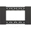 Bticino Living Now Placca 4 Posti Nero KA4804KG