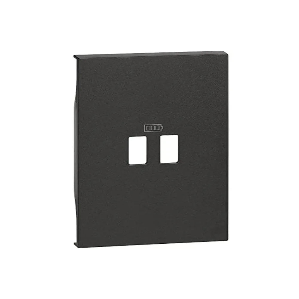 Bticino Living Now Cover Caricatore USB 2M Nera KG12C