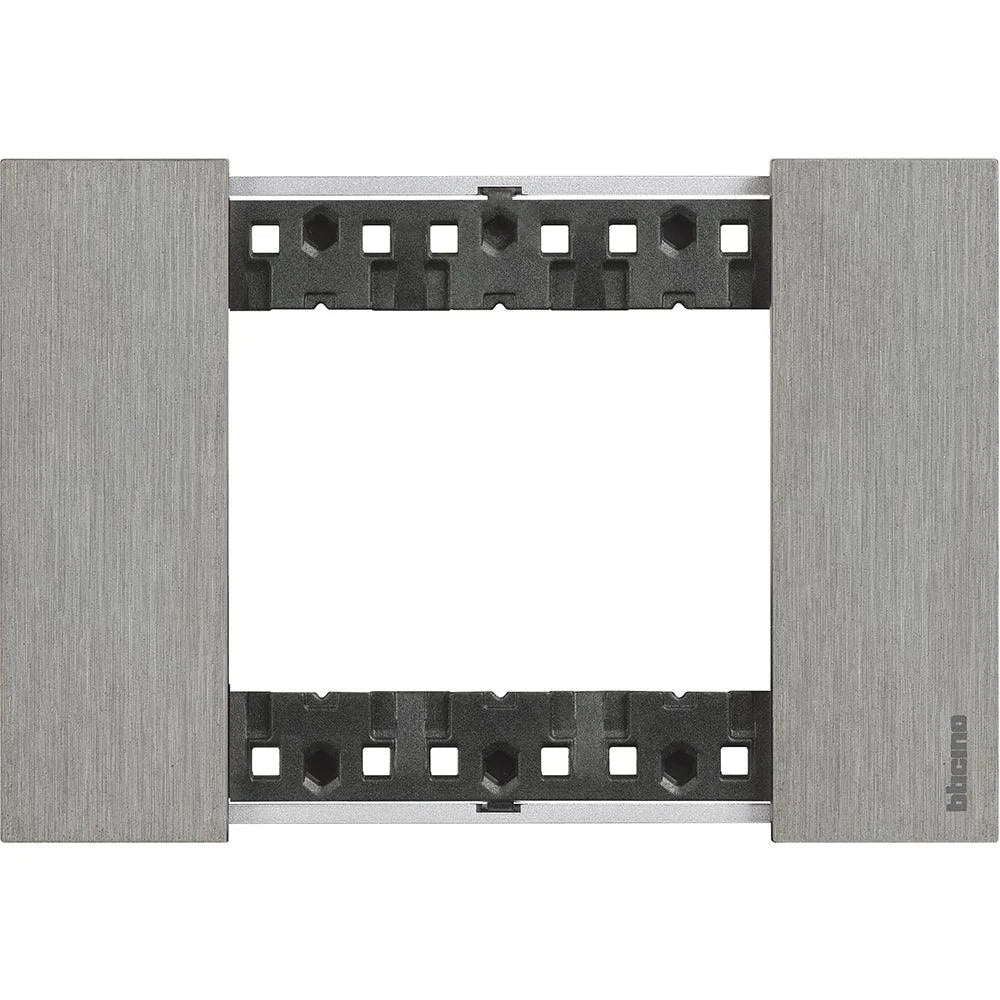 Bticino Living Now Placca Acciaio 3 Moduli KA4803ZG