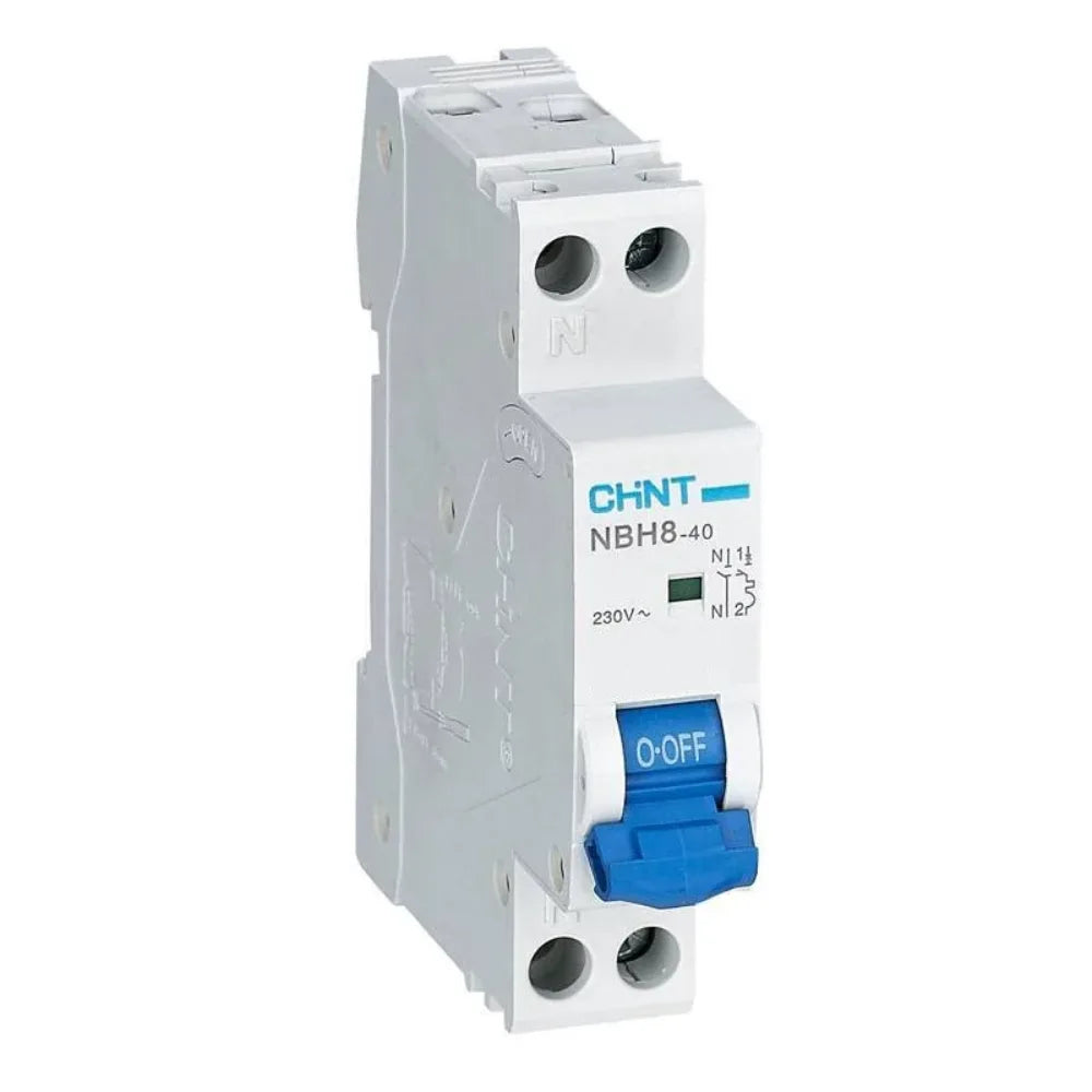 Interruttore Magnetotermico 10A NBH8-40 1P+N 4.5kA Curva C 190235 | Chint
