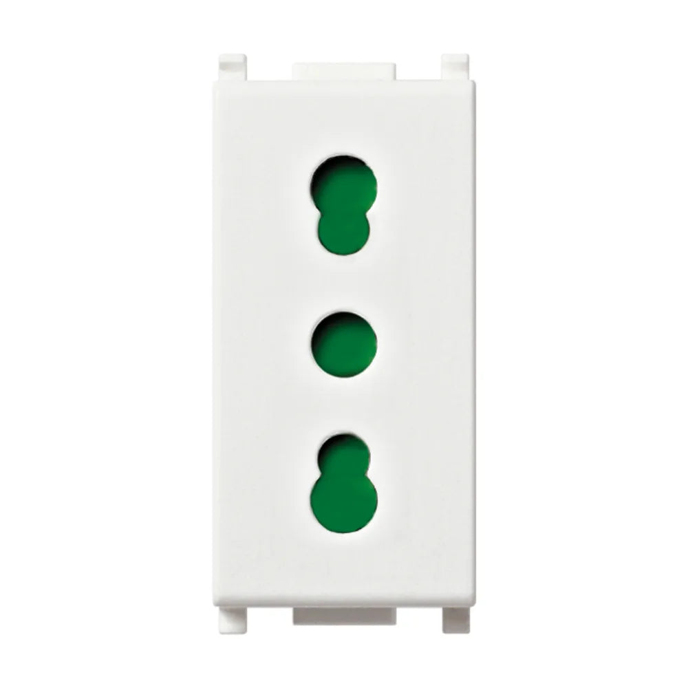 Presa 2P+T 16A P17/11 bianco 14203 Vimar Plana