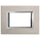 Placca 3P titanio spazzolato HA4803NX - Bticino Axolute