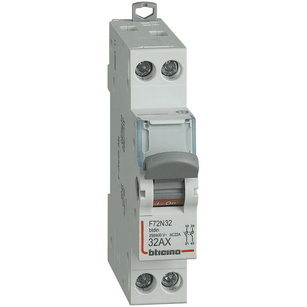 Bticino Sezionatore 2 Poli 32A 1 Modulo F72N32