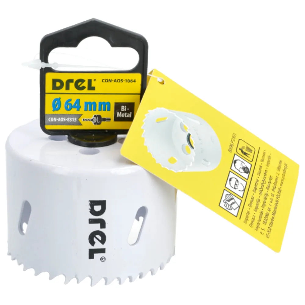 Sega a Tazza Bimetallica 64 mm Drel