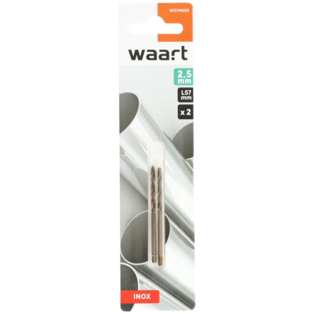 Punte HSS Cobalto 5% da 2,5 mm | Waart