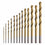Set di punte per metallo 1,5-6,5 mm, placcate in titanio, rettificate, 13 pz Jufisto