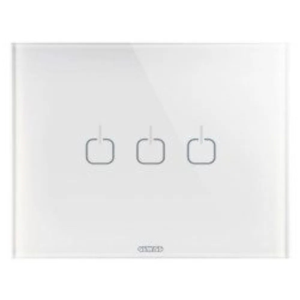 PLACCA ICE TOUCH IN VETRO BIANCO CHORUS GW16953CB