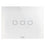 PLACCA ICE TOUCH IN VETRO BIANCO CHORUS GW16953CB