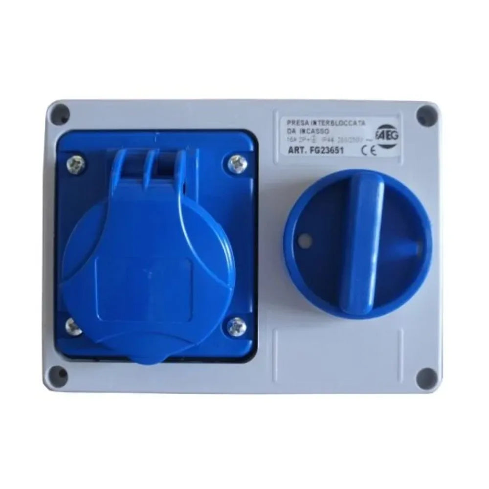 Presa interbl incasso 2P+T 16A 230V IP44 FG23651