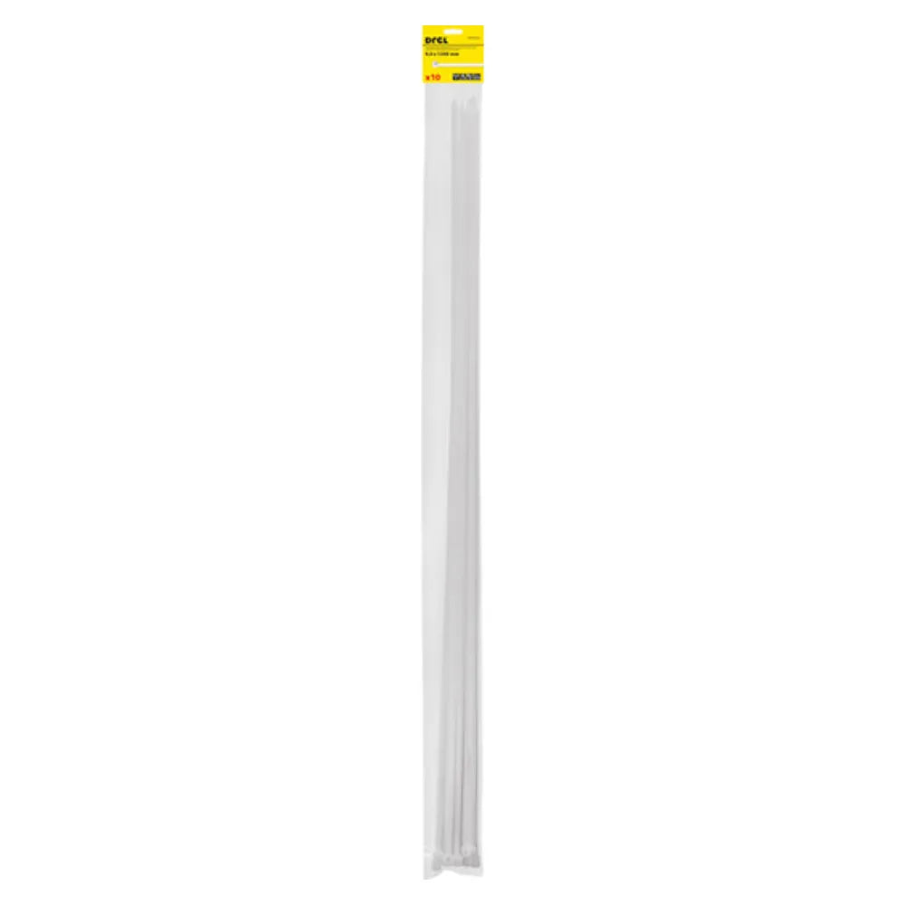 Fascette 9,0 x 1200 mm, nylon, bianco, 10 pz. CON-BOW-30912