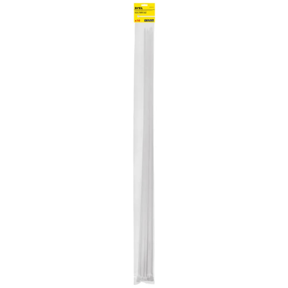 Fascette 9,0 x 1000 mm, nylon, bianco, 10 pz. CON-BOW-30910