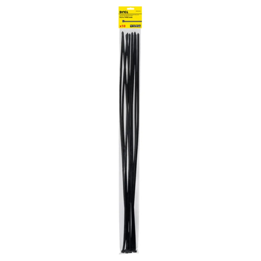 Fascette 9,0 x 1000 mm, nylon, nero, 10 pz. CON-BON-40910