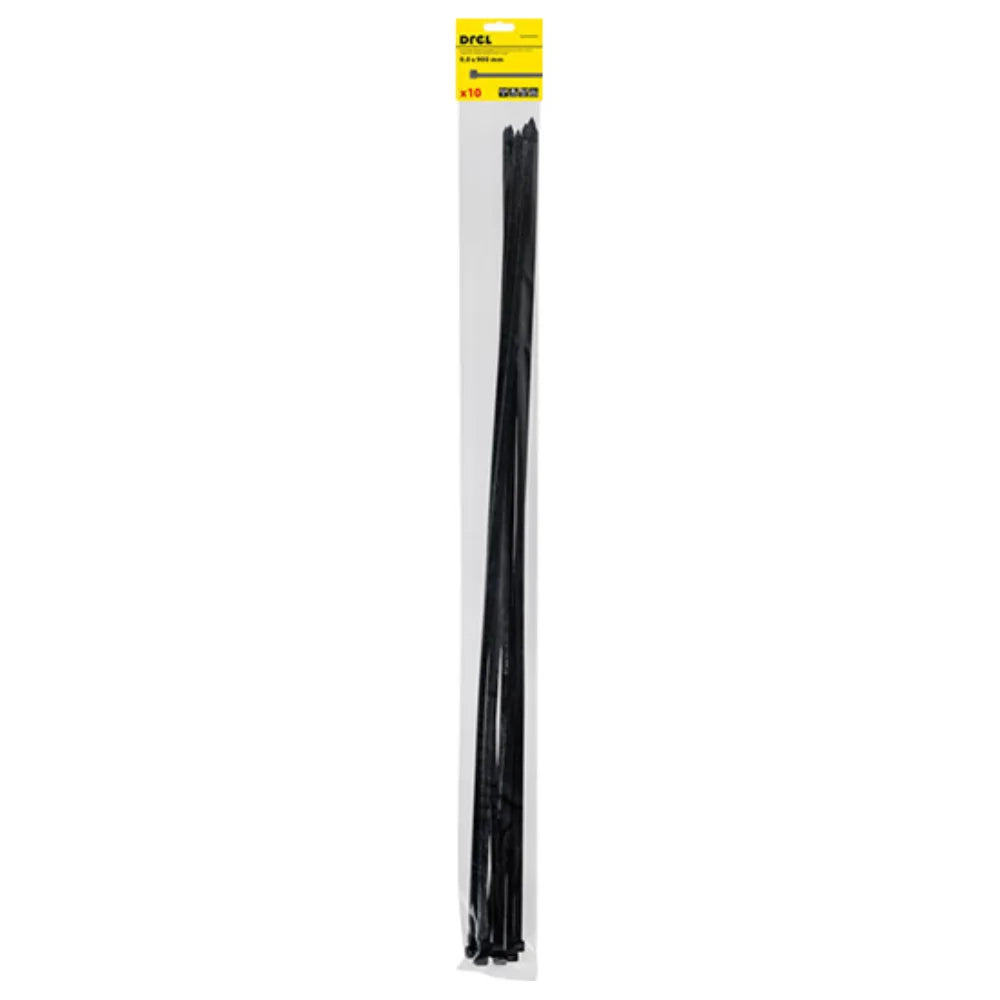 Fascette 9,0 x 900 mm, nylon, nero, 10 pz. CON-BON-40990