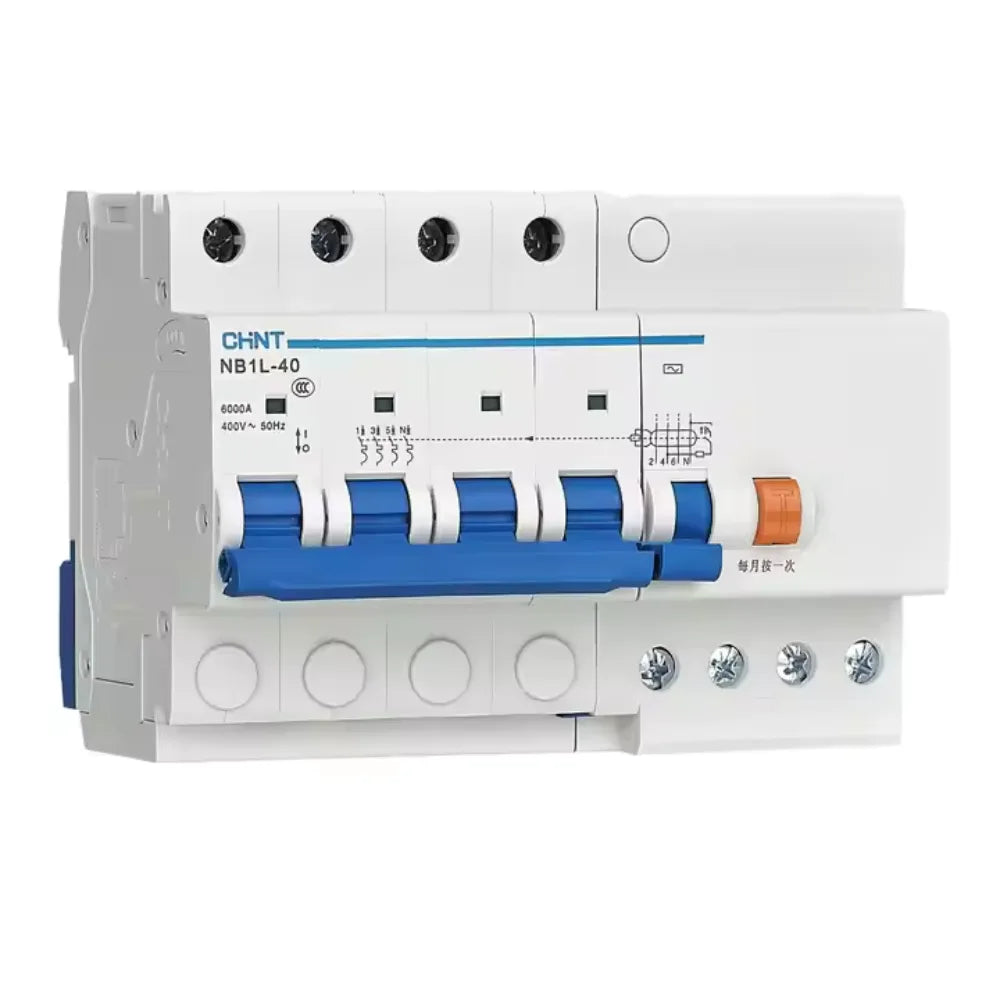 Blocco differenziale NB1L-40/4P con Magnetotermico da 10A 6kA 300mA 196684
