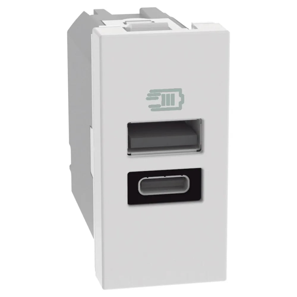 Caricatore usb AC 1m JW4191AC | Bticino MatixGo Bianca