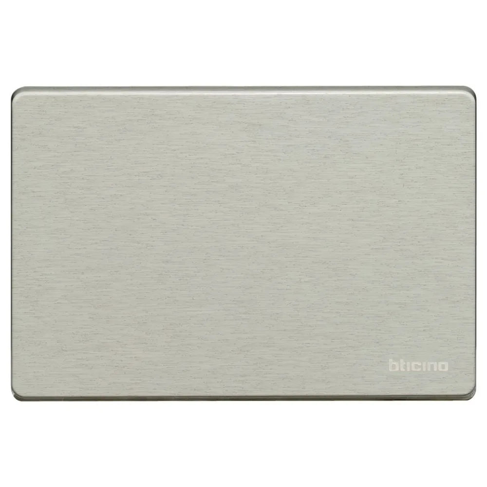 Bticino Magic Placca 2 Posti Cieca Alluminio 503/0/AL