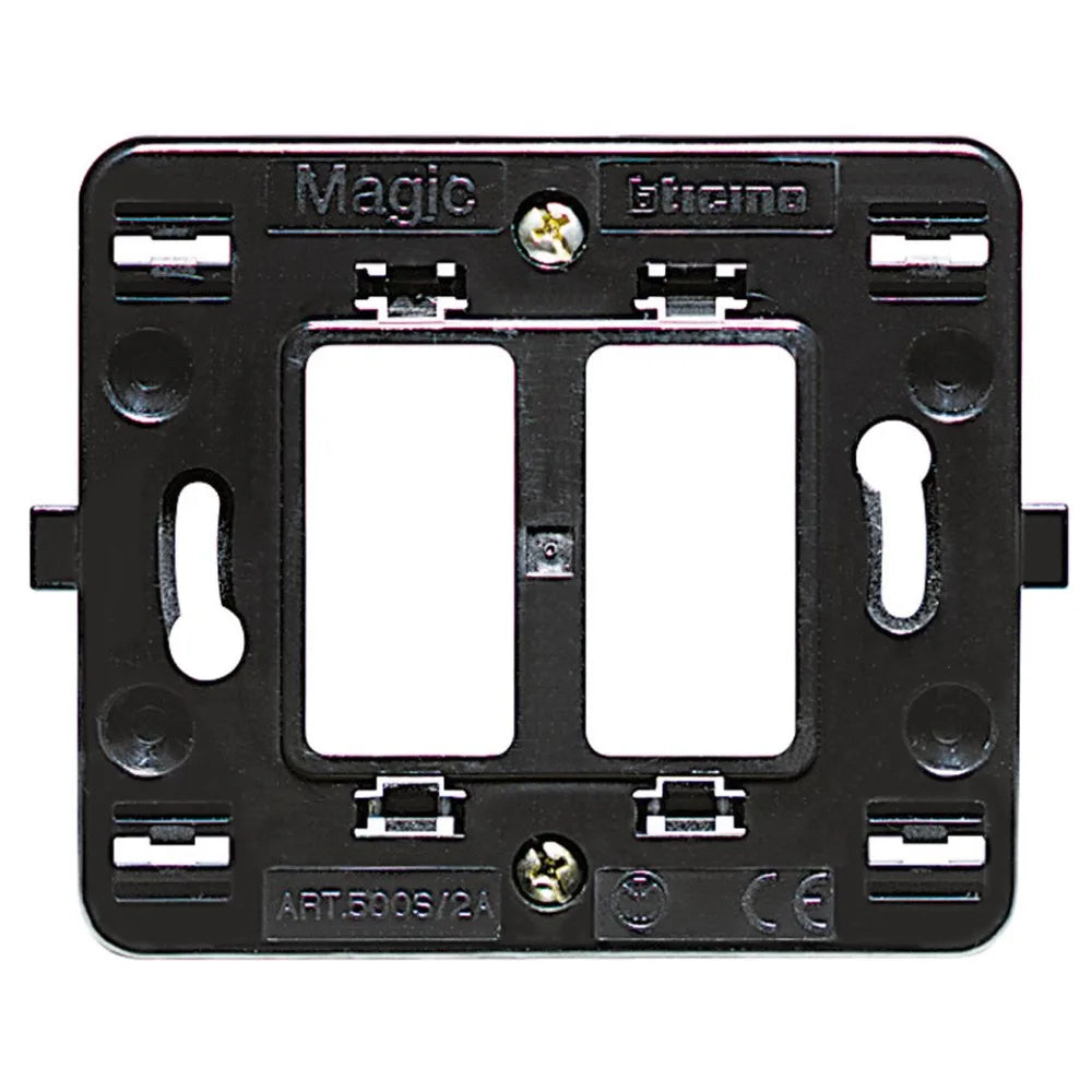 Bticino Magic Supporto 2 Posti per Scatola Tonda 500S/2