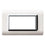 Placca Tecnopolimero Bianco cornicetta 4M 44PY04BLC | Ave
