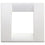 Placca Classica 1-2M bianco brill. 17097.01 | Vimar