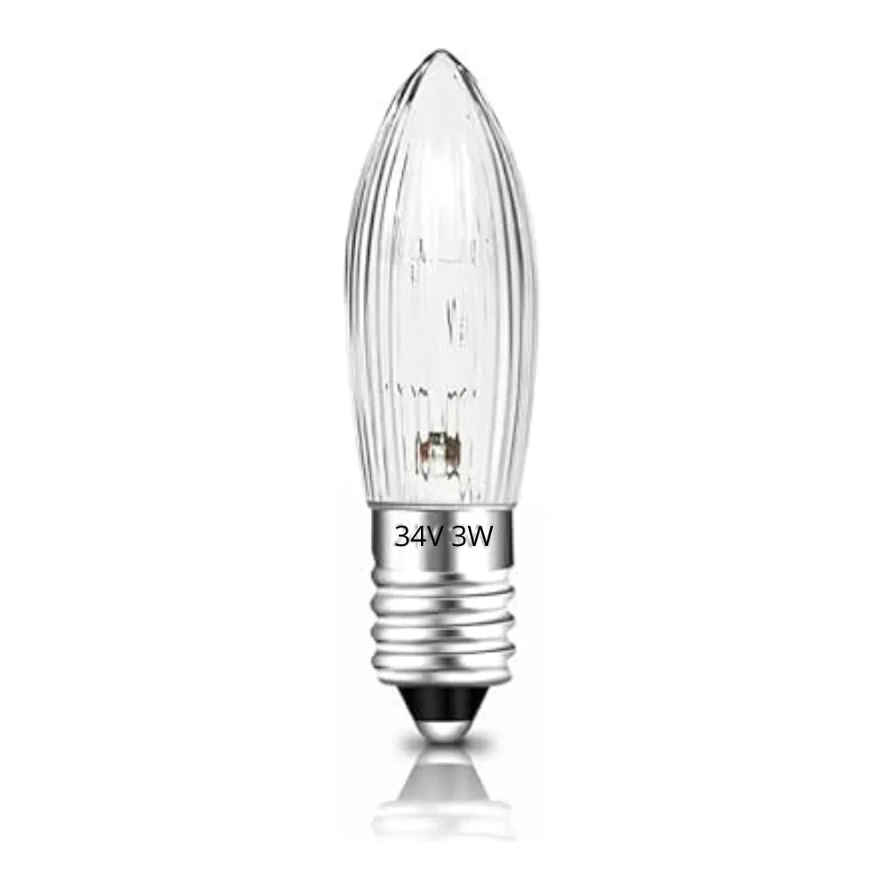 Lampadine A Candela Alogena E10 34V 3W 3000k