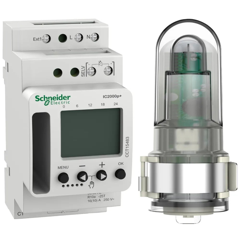 Schneider Electric Acti 9 IC2000p Interruttore Crepuscolare Programmabile
