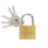 Lucchetto da 40 mm, 5 chiavi, in ottone Drel