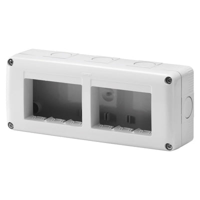 CONTENITORE 6 POSTI 3x2 MODULI IP40 GRIGIO RAL 7035 - GW27005 - Gewis System